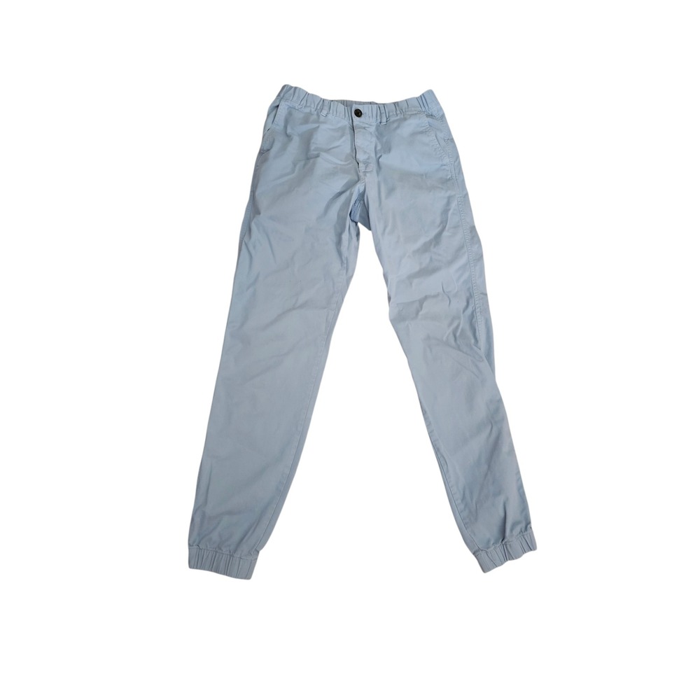 Bearbottom Clothing Mens Stretch Jogger Pants Light Blue Size M Tall Chino